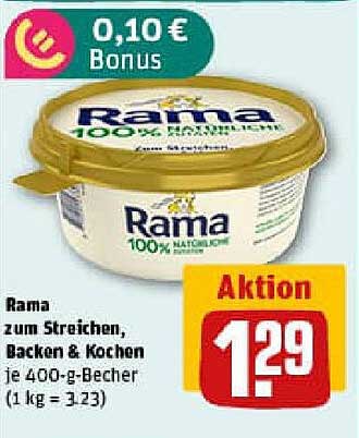 Rama zum Streichen, Backen & Kochen 400-g-Becher