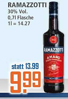 RAMAZZOTTI Amaro 0,7L - jetzt zum Sonderpreis!