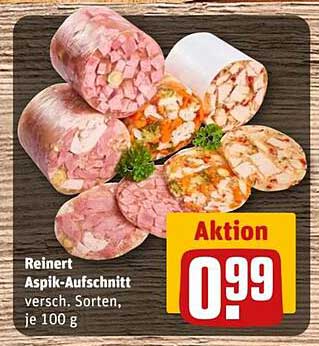 Reinert Aspik-Aufschnitt – verschiedene Sorten, je 100 g