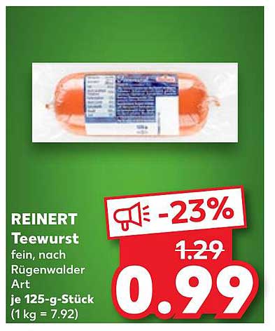 REINERT Tee-Wurst fein, nach Rügenwalder Art
