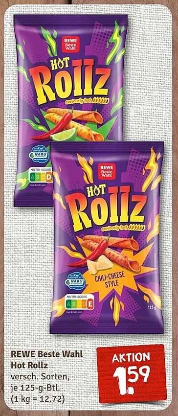 REWE Beste Wahl Hot Rollz – Chili-Cheese Style
