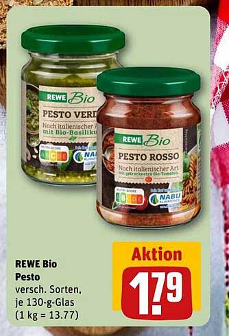 REWE Bio Pesto - Verschiedene Sorten im Angebot