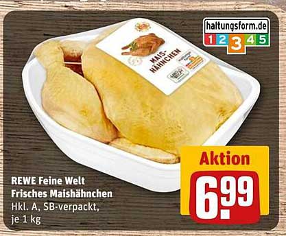 REWE Feine Welt Frisches Maishähnchen HKl. A, SB-verpackt, je 1 kg