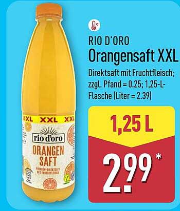RIO D'ORO Orangensaft XXL 1,25 L