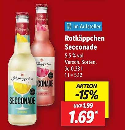 Rotkäppchen Secconade - Erfrischender Genuss in verschiedenen Sorten