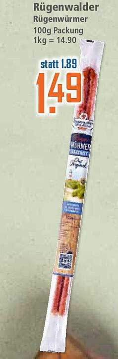 Rügenwalder Rügenwürmer 100g Packung