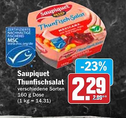 Saupiquet Thunfischsalat verschiedene Sorten 160 g Dose