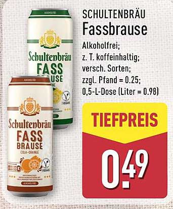 Schultenbräu Fassbrause