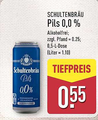SCHULTENBRÄU Pils 0,0 %