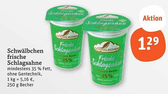 Schwälbchen frische Schlagsahne 35%