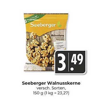 Seeberger Walnüsse 150 g - vielseitiges Snackvergnügen