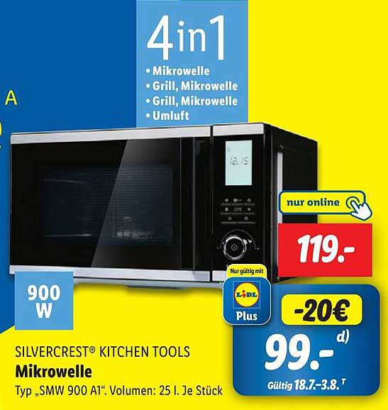 SILVERCREST® 4in1 Mikrowelle - SMW 900 A1