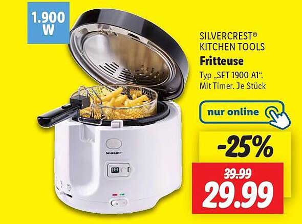 SILVERCREST® Fritteuse Typ „SFT 1900 A1“ mit Timer