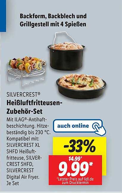SILVERCREST® Heißluftfritteusen-Zubehör-Set
