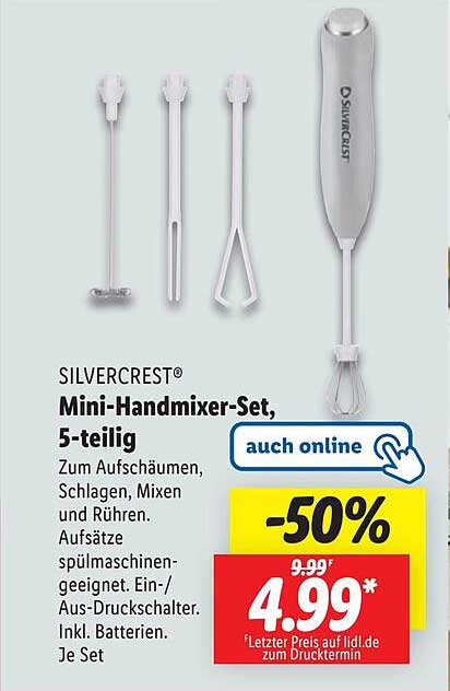 SILVERCREST® Mini-Handmixer-Set, 5-teilig