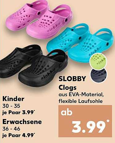 SLOBBY Clogs aus EVA-Material – flexibel und bequem