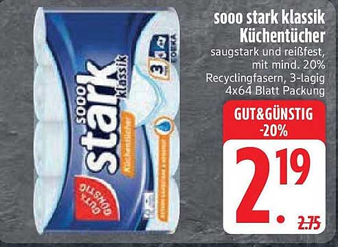 sooo stark klassik Küchentücher 4x64 Blatt Packung