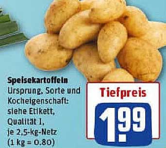 Speisekartoffeln - Qualität zum Tiefpreis