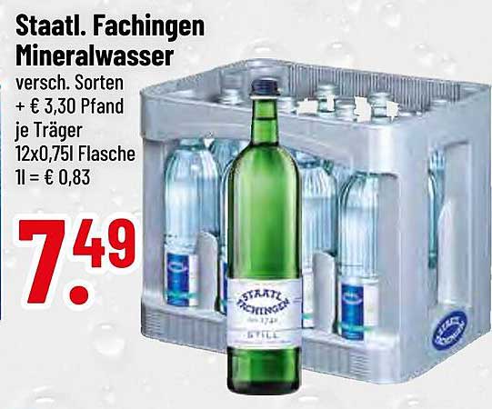 Staatl. Fachingen Mineralwasser 12x0,75l
