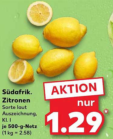 Südafrikanische Zitronen - frisch und lecker!
