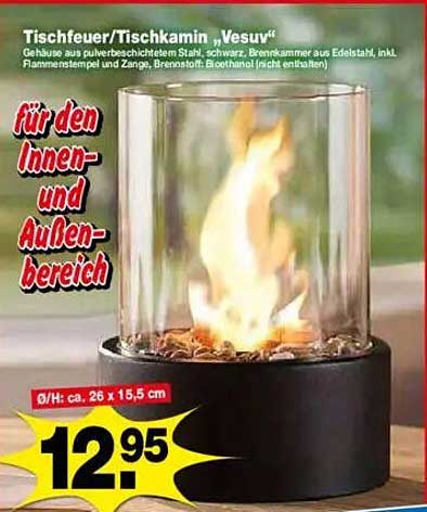 Tischfeuer/Tischkamin „Vesuv“