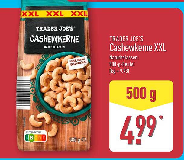TRADER JOE'S Cashewkerne XXL