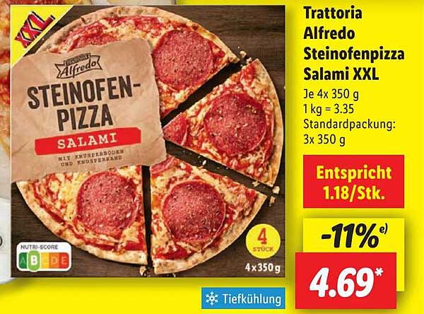 Trattoria Alfredo Steinofenpizza Salami XXL