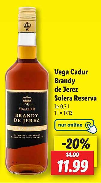 Vega Cadur Brandy de Jerez Solera Reserva