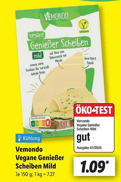 Vemondo Vegane Genießer Scheiben Mild