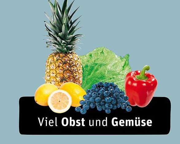 Viel Obst und Gemüse
