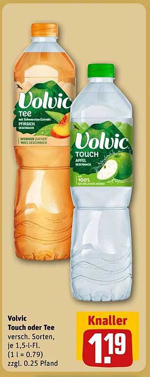 Volvic Touch oder Tee 1,5 l - Verschiedene Sorten