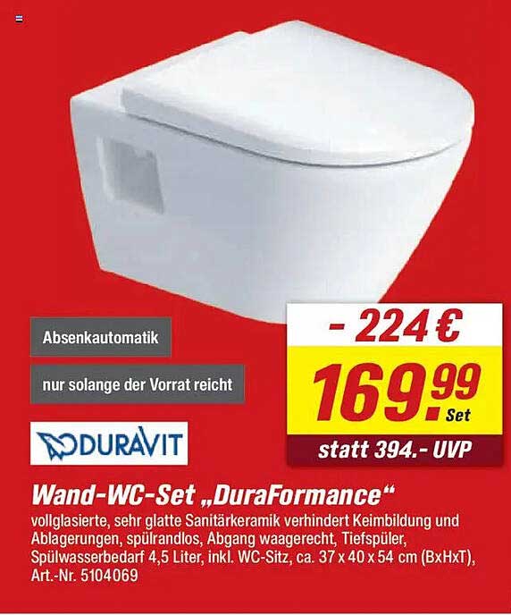 Wand-WC-Set „DuraPerformance“