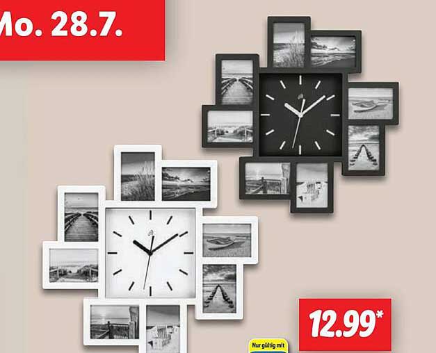 Wanduhr mit Bilderrahmen - Stilvolles Design für Ihr Zuhause