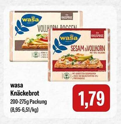Wasa Knäckebrot 200-275g Packung