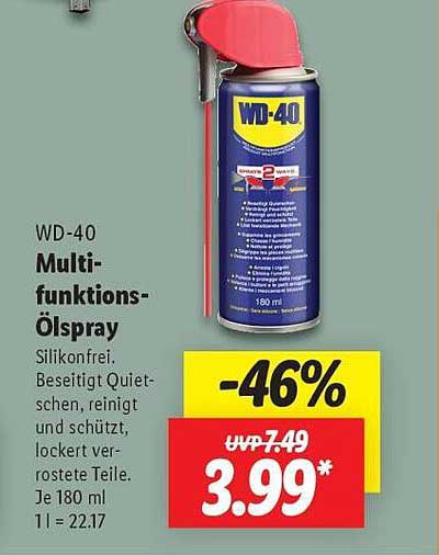 WD-40 Multifunktions-Ölspray 180 ml