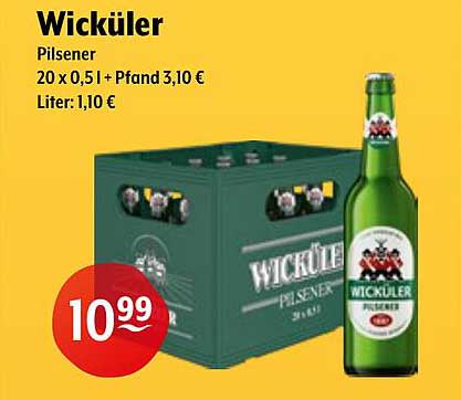 Wicküler Pilsener 20 x 0,5 l - Das ideale Erfrischungsgetränk für jeden Anlass