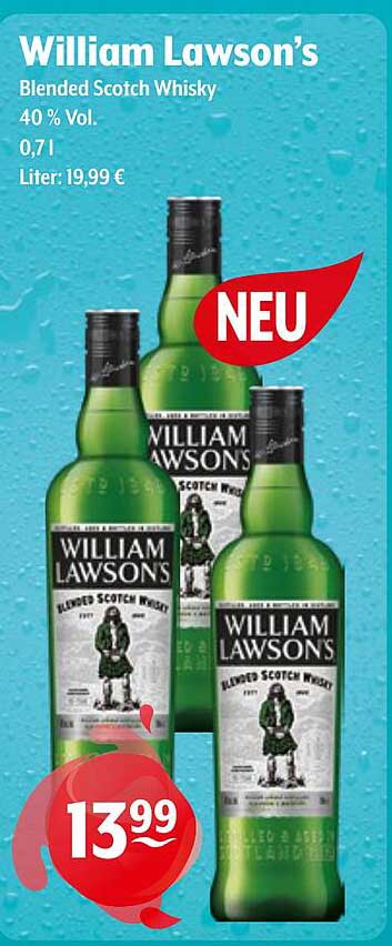 William Lawson’s Blended Scotch Whisky 0,7l 40 % Vol.