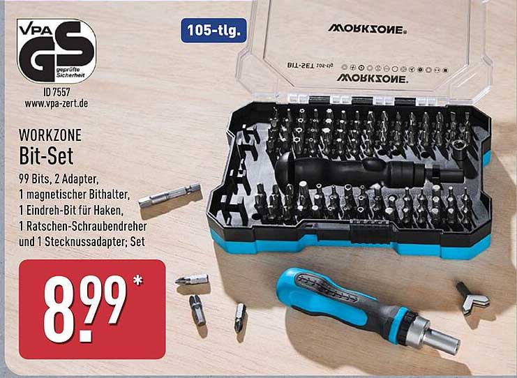 WORKZONE Bit-Set 105-tlg.