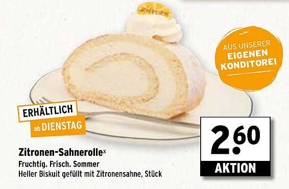 Zitronen-Sahnerolle