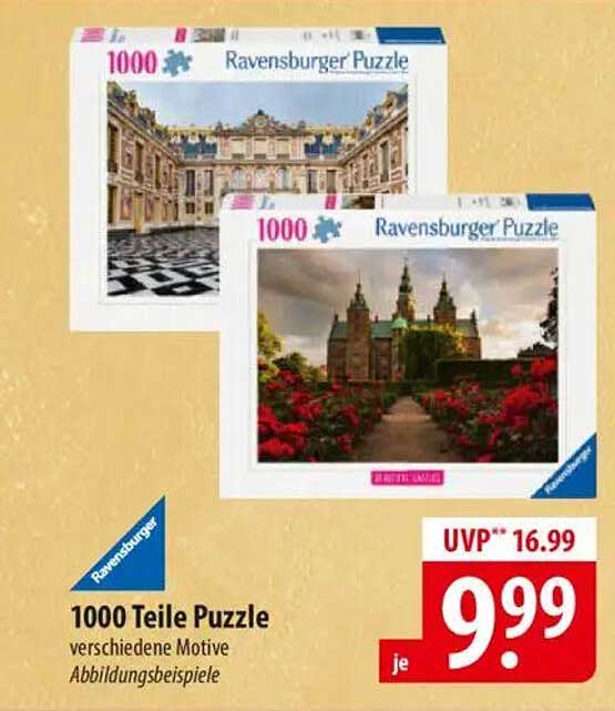 1000 Teile Puzzle - verschiedene Motive