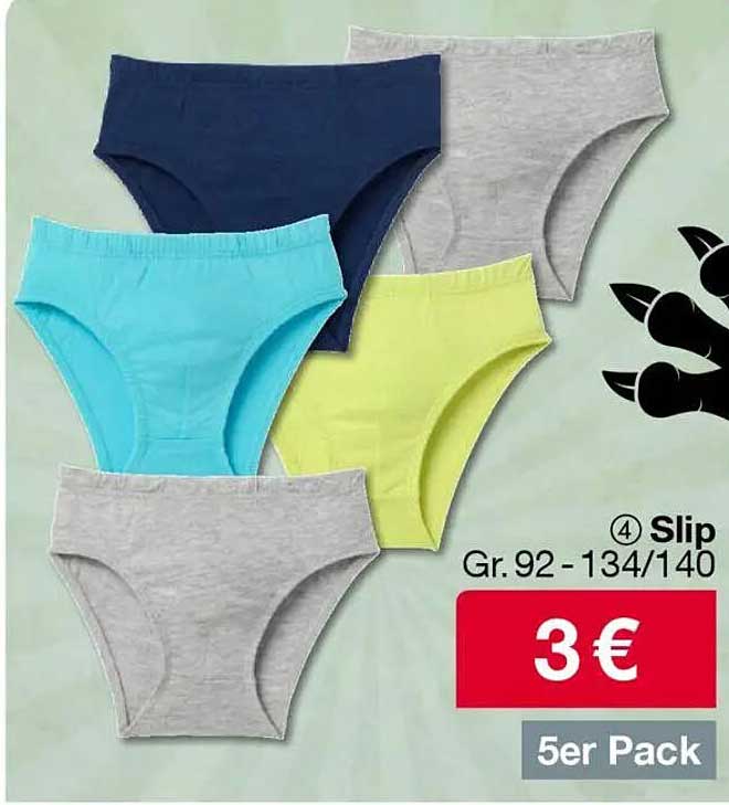 5er Pack Slips in Größen 92-134/140