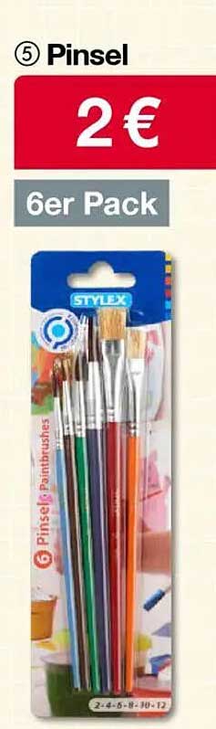 6er Pack Pinsel von STYLEX