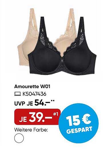 Amourette W01 - BH mit Spitze und hohem Tragekomfort