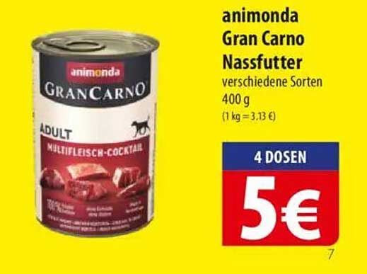 animonda Gran Carno Nassfutter verschiedene Sorten 400 g
