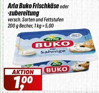 Arla Buko Frischkäse oder -zubereitung 200 g Becher