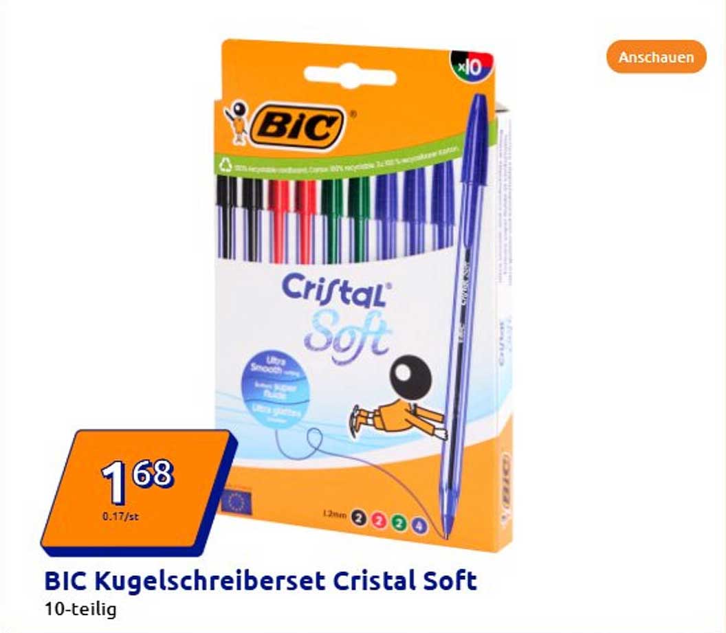 BIC Kugelschreiber-set Cristal Soft 10-teilig