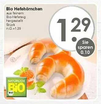 Bio Hefehörnchen aus feinem Bio-Hefeteig