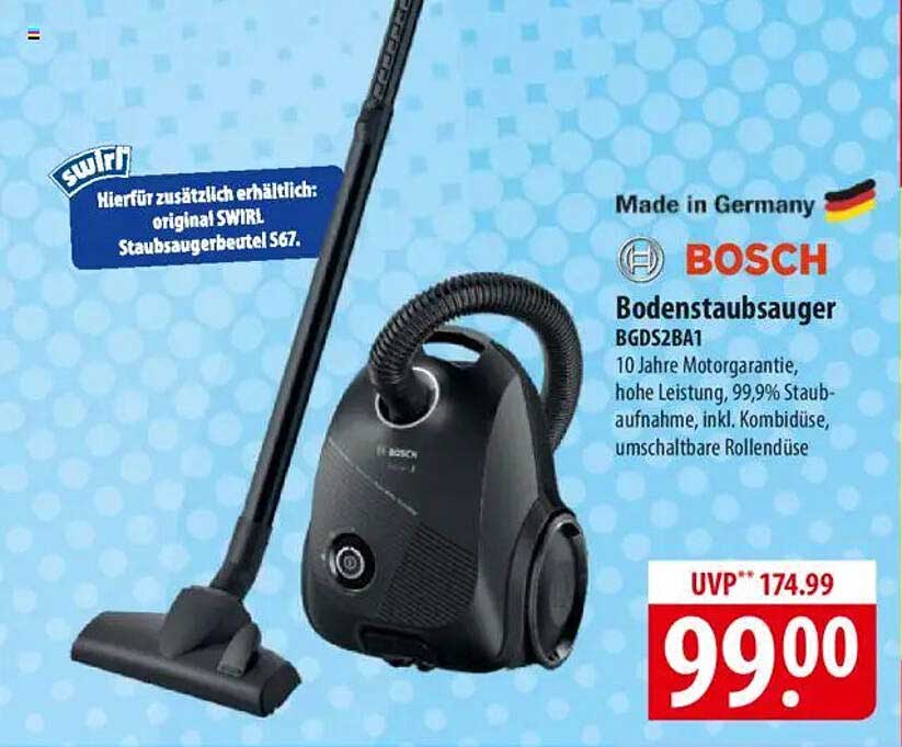 Bosch Bodenstaubsauger BGDS2BA1