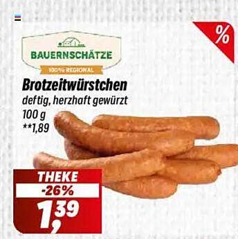 Brotzeitwürstchen - deftig und herzhaft gewürzt (100 g)