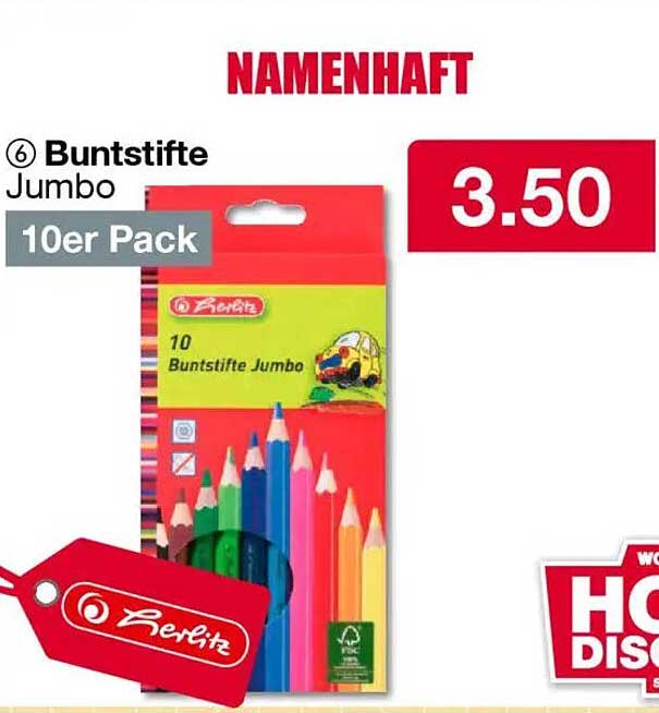 Buntstifte Jumbo 10er Pack von Berlietz